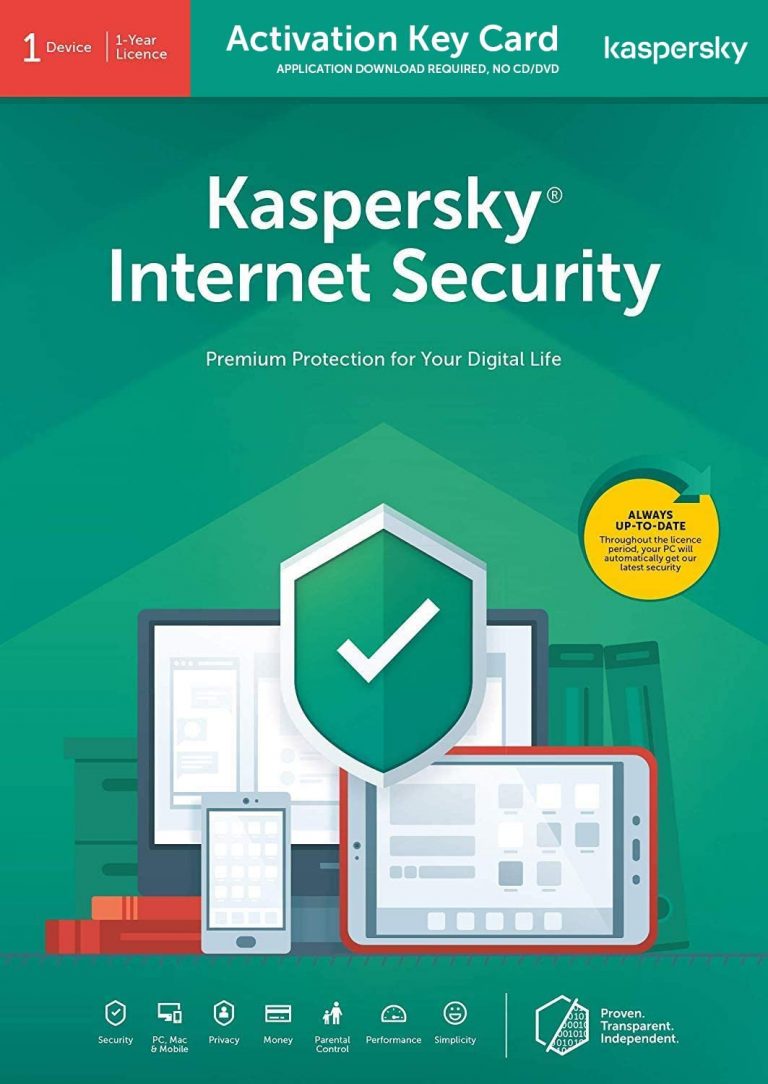 Kaspersky Internet Security 1 Device, 1 Year